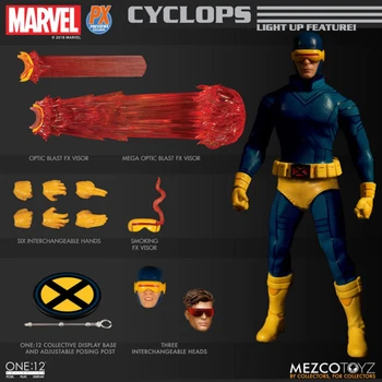 במלאי Mezco אחד:12 מארוול X-Men PX מוגבל ציקלופ הפעולה איור צעצוע מתנה דגם איסוף תחביב