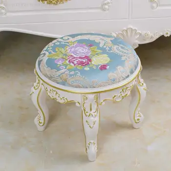 בסגנון אירופאי שרפרף עגול קטן צואה בבית קפה שולחן שרפרף נמוך בד צואה יצירתי הסלון הנעל משתנה כסא הפוף?