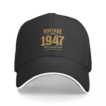 בציר מאז 1947 חלקים מקוריים - יום הולדת 75 רטרו כובע בייסבול כובע חג המולד צבאי טקטי כובעי אדם קאפ נשים