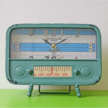 בציר שעון של שולחן, מדף דקורטיבי גבי שולחן השעון מופעל על סוללה טלוויזיה עיצוב צורה, חווה עיצוב הבית אמבטיה