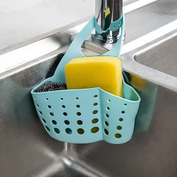 בתעלת הניקוז של הכיור במטבח סל סחבה, סבון ספוג בעל כלי ארגונית להתאמה הצמד תלוי לרוקן סל גאדג ' טים למטבח