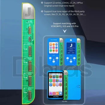 ג ' יי-סי V1SE מתכנת מסך LCD מקורי צבע תצוגת LCD לוח עבור iPhone 12 12Pro 12ProMax 12Mini 13 13Mini נתונים Rapair לוח