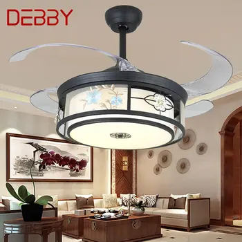 דבי מודרני מאוורר תקרה עם אורות בלתי אוהד להב שליטה מרחוק הביתה דקורטיביים עבור הסלון חדר השינה מסעדה