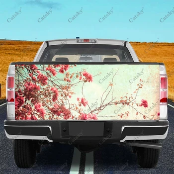 דפוס פרחוני הדפסה המכונית זנב תא המטען להגן על המדבקה מדבקה נשים המכונית רכב קישוט רכב שטח מחוץ לכביש אוניברסלי איסוף