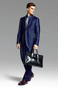 דש שני כפתורים חליפות גברים אופנה חליפות Terno Slim Fit Masculino נאה הים ביול בלייזר מחויט(ז ' קט+מכנסיים+עניבה)