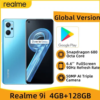 הגירסה העולמית Realme 9i 4GB 128GB טלפון נייד 6.6
