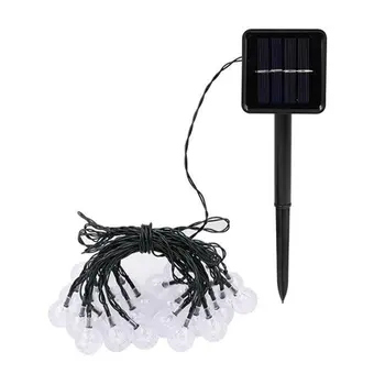 הוביל בועה המנורה 6.5 מ ' 30 מנורה סולארית מנורת חוט חיצוני עמיד למים גן אינטליגנטי האור שליטה נייד מנורה