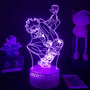 החדש אנימה SK∞ 3D LED מנורת אינסוף Reki להבין את מנורת הלילה על עיצוב חדר השינה של הילדים ההולדת מתנה מנגה בחדר שולחן 3d המנורה