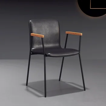 הנורדית המודרנית כסאות אוכל זהב רגלי מתכת מינימליסטי קריאה הכיסא טרקלין חדר השינה Sillas De Comedor ריהוט הבית