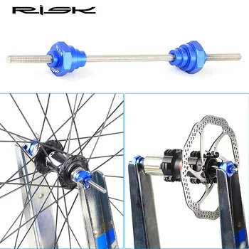 הסיכון אופניים דרך ציר מתאם רכזת ממיר עבור 12/15/20mm אופניים רכזת חישוק גלגל Truing מתאם לעמוד עם 2M לתקן את מוט אביזרים