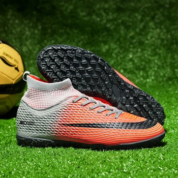 הרלנד נעלי כדורגל פקקים המקורי חיצוני ארוך ספייק Chuteira החברה משובץ כדורגל אתחול הסיטוניים Futsal אימונים נעלי ספורט