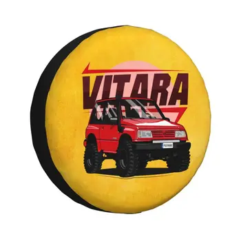 הרפתקאות Offroad גלגל חילוף לחפות Vitara ג 'יפ האמר 4WD שטח מותאם אישית צמיג מגן 14