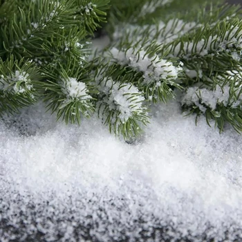 חג מולד קישוט מלאכותי פלסטיק יבש אבקת שלג חג המולד שלג מזויף מתנה הביתה קפוא מסיבת יום הולדת DIY זירת אספקת אביזרים
