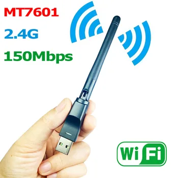 חדש MT7601 מתאם WiFi 150Mbps 2.4 Ghz 802.11/b/g/n USB2.0 Rotatable USB אנטנת ה WiFi-7601 Wifi Dongle