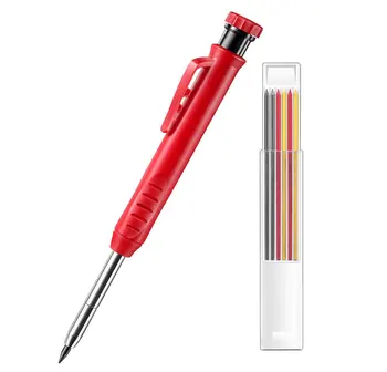 חור עמוק מטלטלין העט נגרות עיפרון להגדיר 2.8 סימון scribing גרפיט עיפרון מתכוונן נגרות עט