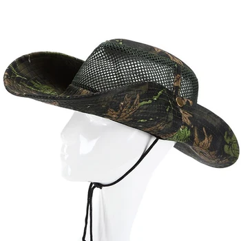 חיצונית דייג נסיעות קרם הגנה כובע דלי הסוואה שמשיה דיג כובע לטיפוס הרים, טיולים צד רשת כובעי פנמה