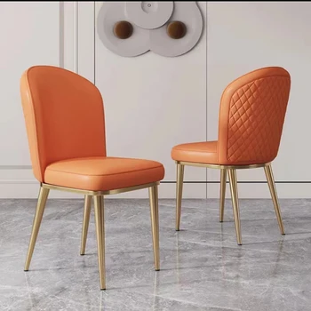 יוקרה מבטא כסאות אוכל מעצב חיצוני מטבח המסעדה כסאות אוכל מודרניים משרד ארגונומי נוח טרקלינים רהיטים