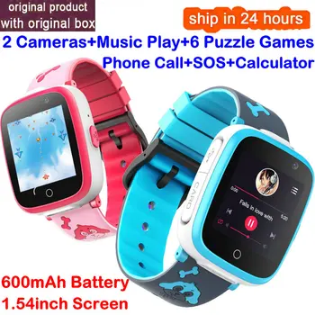 ילדים חדשים שעון חכם 6 משחקים SOS 2G כרטיס ה-Sim בטלפון התינוק לצפות המוזיקה 600mAh סוללה Smartwatch המצלמה ותזמורות מתנה