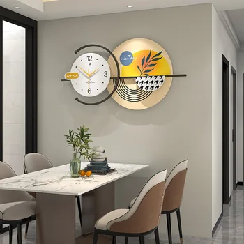 יצירתי יוקרה שעון קיר בסגנון החדש הקיר בסלון שעונים מודרני פשוט גדול תלייה על קיר קישוט קישוטי בית