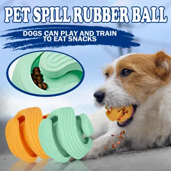 כלב מחמד צעצועים נוספים-קשה גומי קפיצה צעצוע אינטראקטיבי גמישות הכדור הכלב ללעוס צעצועים הכלב שן ניקוי להתייחס הכדור