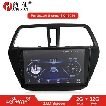 לתלות שיאן 2 din רדיו במכונית על סוזוקי S-CROSS 2014 לרכב dvd ניווט GPS אביזרי רכב של autoradio 4G אינטרנט
