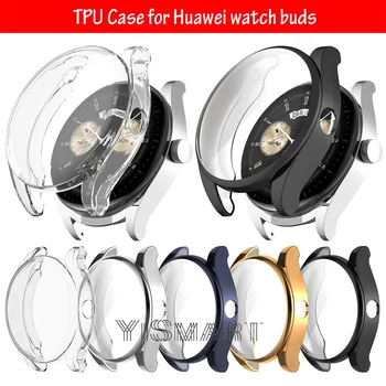 מגן מסך עבור Huawei לצפות ניצנים רכים TPU מקרה שעון חכם הפגוש מעטפת מגן כיסוי
