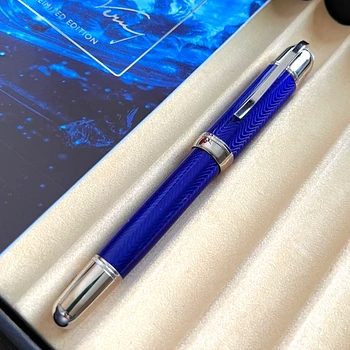 מהדורה מוגבלת של הסופר ז ' ול ורן אוקיינוס כחול עט רולר בול מגה שחור מתכת עט כדורי המשרד הספר כתיבה עטים נובעים