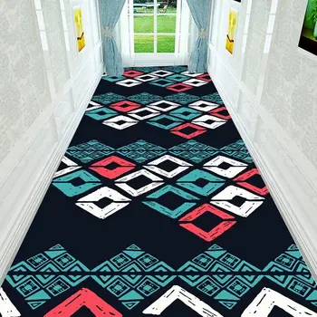 מודרני זמן השטיח על המדרגות נורדי מסדרון מסדרון שטיחים עבור הסלון בבית מלון במעבר רץ שטיח נגד החלקה מחצלת מטבח