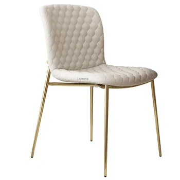 מודרני מינימליסטי האוכל כיסא ברזל יצוק מתכת הכיסא של נורדי חדר האוכל במסעדה ריהוט יצירתיים פנאי הכיסא