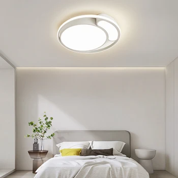 מודרני מרובע מינימליסטי מנורת תקרה עבור סלון וחדר שינה, אישית, תקרה דקורטיבית המנורה, לבן טהור LP-362