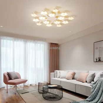 מודרני פשוט אור תקרת Led בסלון שליטה מרחוק מנורת תקרה נורדי השינה הראשי חמים ורומנטי lampara techo המנורה