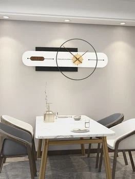 מודרני פשוט שעון שעון קיר הסלון יצירתי אופנה אור יוקרה אווירה אמנות שעון ספרדית קיר דקורטיבי לצפות