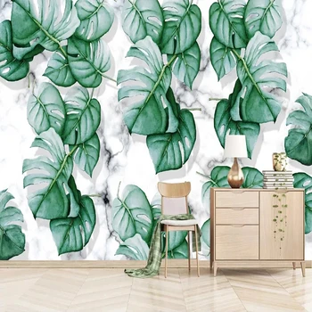 מותאם אישית 3D תמונת טפט ירוק בננה קיר ציור קיר הסלון חדר השינה ספה רקע תפאורה הביתה קיר נייר מדבקה