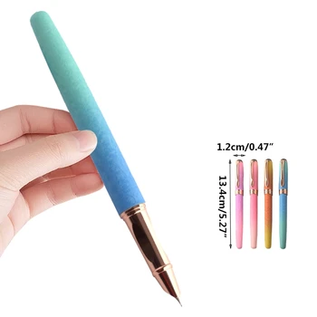מט עט נובע צבע עיצוב בוכנה מלא נשלף דיו בולם דיו שק זמין EF החוד לילדים תלמידים 1XCE
