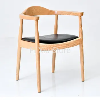 מטבח נייד האוכל כיסאות ארגונומיים יוקרה, עיצוב משרדים כיסא עץ השינה נורדי Sillas Nordicas ריהוט גן