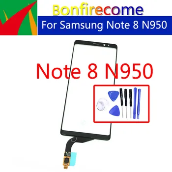 מסך מגע עבור Samsung Galaxy הערה 8 Note8 N950 מסך מגע דיגיטלית לוח זכוכית על N950F N950FD N950U LCD המגע הקדמי חלונית