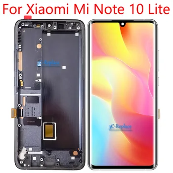 מקורי Amoled 6.47 אינץ Xiaomi Mi Note 10 Lite M1910F4G תצוגת LCD מסך מגע דיגיטלית הרכבה להחליף / עם מסגרת