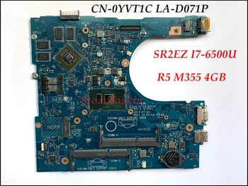 מקורי CN-0YVT1C YVT1C עבור Dell Insprion 5559 מחשב נייד לוח אם AAL15 לה-D071P SR2EZ I7-6500U R5 M335 4GB DDR3L 100% נבדק