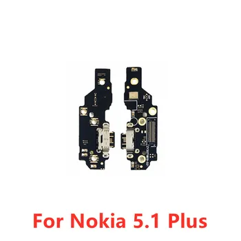 מקורי X5 סוג C-USB לטעינה יציאת מטען עגינה מחבר אנטנה מיקרופון להגמיש כבלים המעגל עבור Nokia 5.1 פלוס