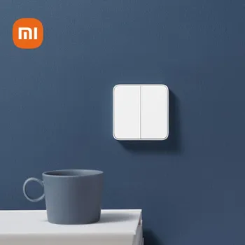 מקורי Xiaomi Mijia חכם מתג Wifi קיר מתג האור OTA שדרוג חכם הצמדה XiaoAi שליטה קולית עובד עם אפליקציה Mijia