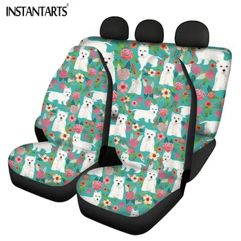 מקסים יורקשייר כלב חיות מחמד עיצוב 4Pcs אוניברסלי רכב מושבים מגן לנשימה מושב הרכב, מגן על נשים Dustproof
