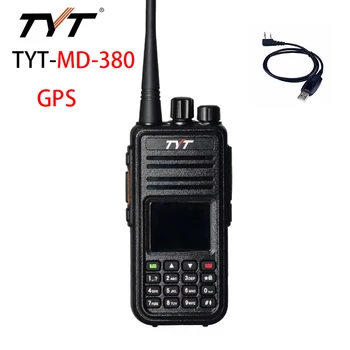 מקצועי ווקי טוקי TYT MD-UV380 כל הלהקה Vhf Uhf חזק חירום מקלט רדיו רדיו דו-כיווני GPS משדר
