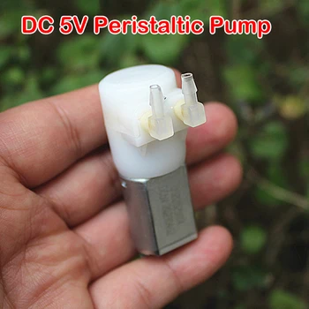 משאבת Peristaltic מיניאטורי משאבת מים ביתיים קטנים השקט עצמית תחול משאבת DC משאבת 2V-6V 3.7 V 5V משאבת מים