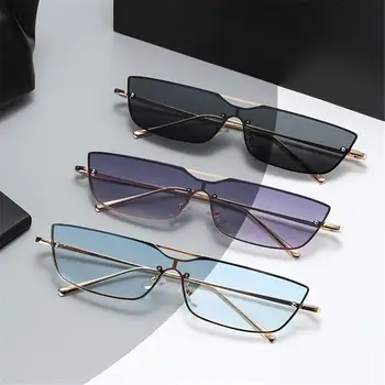 מתכת קטנים משקפי שמש לנשים רטרו עין חתול משקפי שמש נשים UV400 משקפי הגנה גוונים