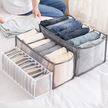 מתקפל לאחסון המארגנים מגירת הארון מחיצה תיבות על ג ' ינס, גרביים לחזייה ארון אחסון בגדים תחתונים מארגני קבוצות