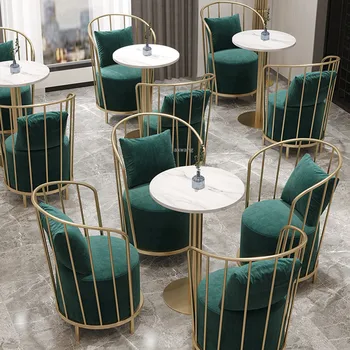 נורדי אופנה כסאות אוכל האור יוקרה השינה זהב מתכת משענת הכורסה בבית המודרני ריהוט למטבח פינת אוכל כיסא CN