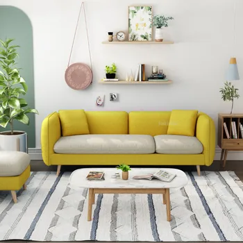 נורדי בד בסלון ספות חדר שינה מודרני ריהוט דירה קטנה הספה בבית יצירתי השכרת חדר יחיד, זוגי מושב הספה.