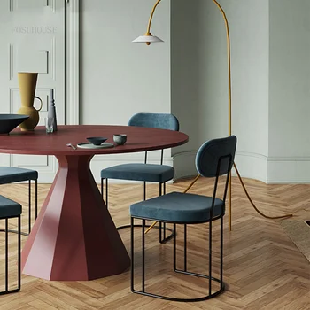 נורדי ברזל יצוק הביתה רהיטים כסאות אוכל פשוט המודרני קפה משענת כסא מזדמן במלתחה ציפורניים איפור הכיסא