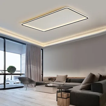 נורדי חדר שינה סלון LED מנורת תקרה בסגנון מינימליסטי מודרני מרובע אורות התקרה מלון תאורה פנימית הסיטוניים