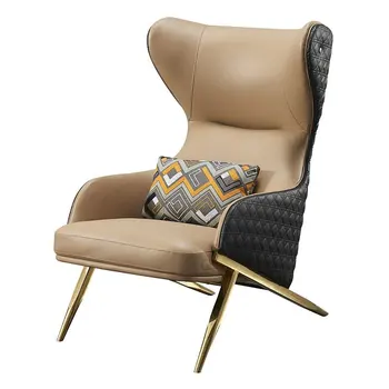 נורדי יחיד ספה כסא עור פנאי הכיסא High-end אור יוקרה הפוסט-מודרנית פשוטה השינה נמר הכיסא